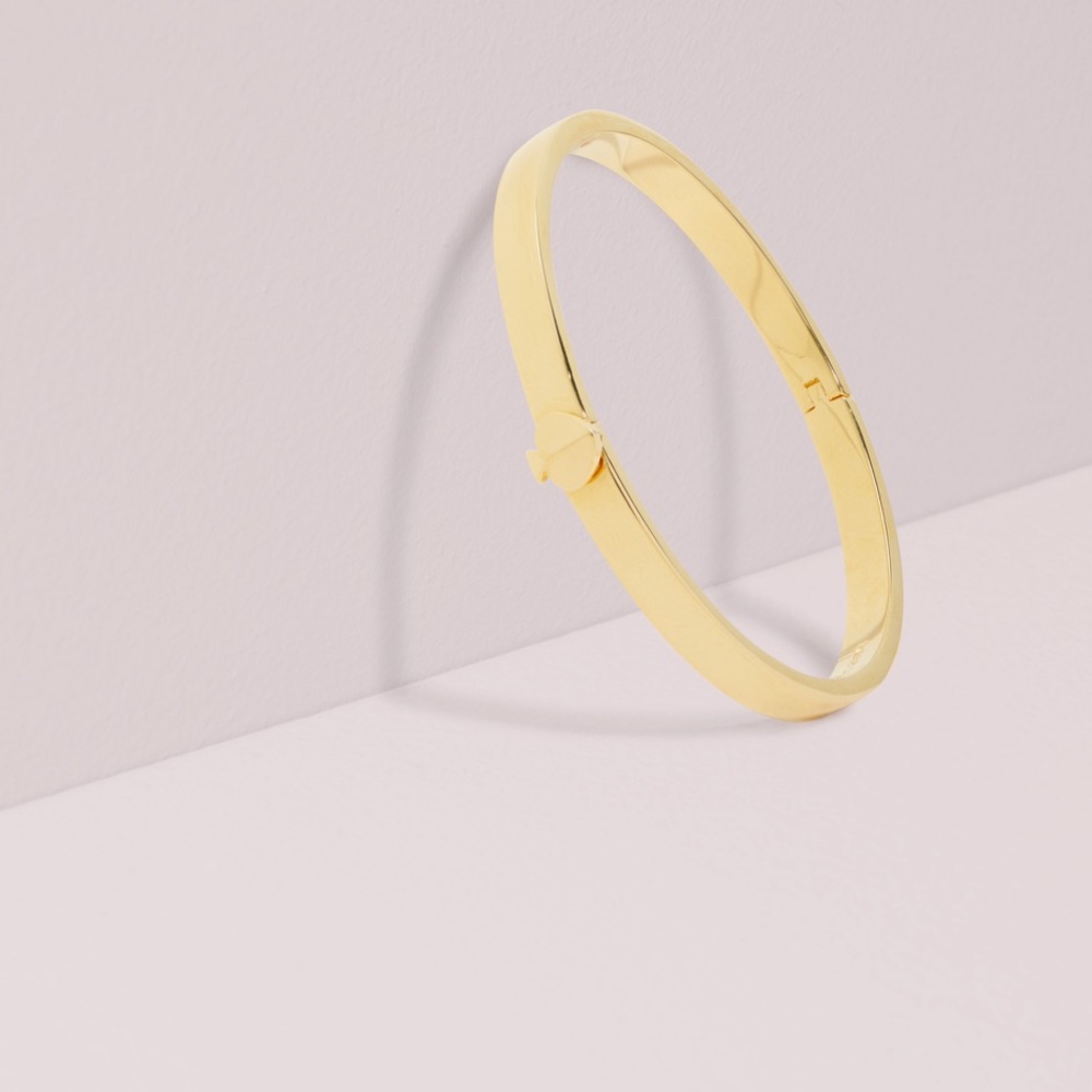 Kate Spade thin metal button bangle